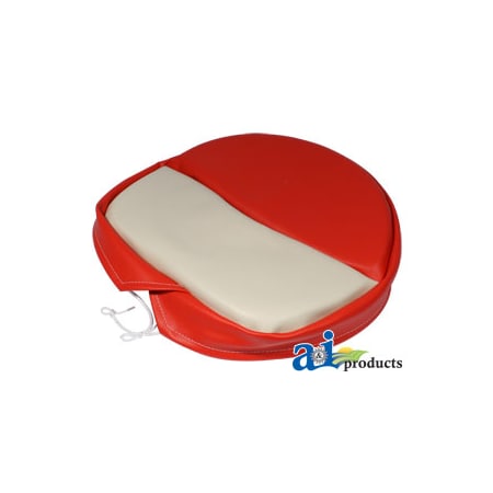 A & I Products Deluxe Tie-On Seat Pad for H&M Pans, RED/WHT 20" x19" x2" A-SP300-17